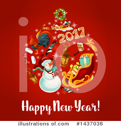 Royalty-Free (RF) New Year Clipart Illustration by Vector Tradition SM - Stock Sample #1437036