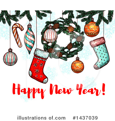 Royalty-Free (RF) New Year Clipart Illustration by Vector Tradition SM - Stock Sample #1437039