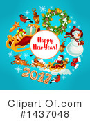 New Year Clipart #1437048 by Vector Tradition SM