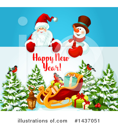 Royalty-Free (RF) New Year Clipart Illustration by Vector Tradition SM - Stock Sample #1437051