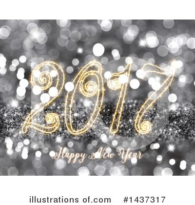 Royalty-Free (RF) New Year Clipart Illustration by KJ Pargeter - Stock Sample #1437317