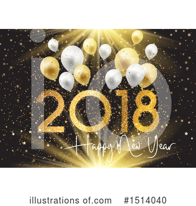 Royalty-Free (RF) New Year Clipart Illustration by KJ Pargeter - Stock Sample #1514040