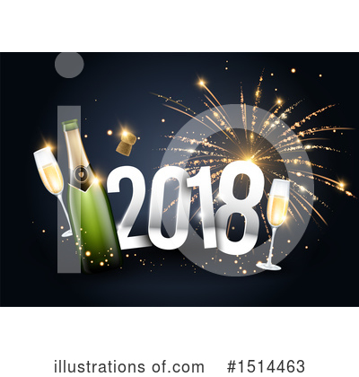 Royalty-Free (RF) New Year Clipart Illustration by beboy - Stock Sample #1514463