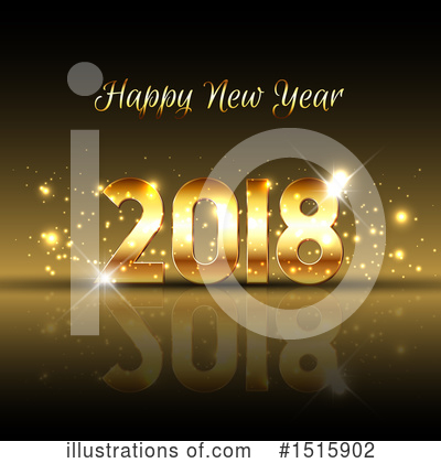 Royalty-Free (RF) New Year Clipart Illustration by KJ Pargeter - Stock Sample #1515902