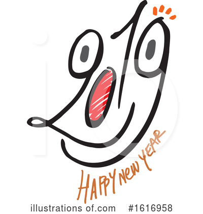 Royalty-Free (RF) New Year Clipart Illustration by NL shop - Stock Sample #1616958