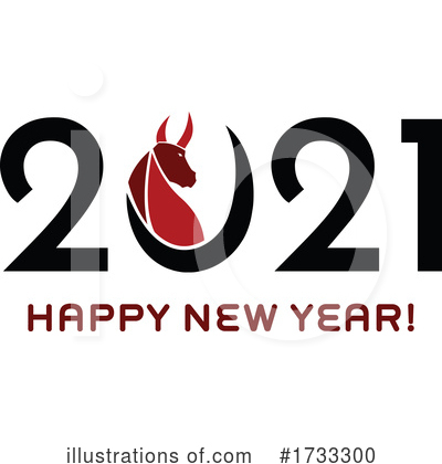 New Year Clipart #1733300 by Hit Toon