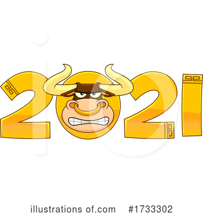 Royalty-Free (RF) New Year Clipart Illustration by Hit Toon - Stock Sample #1733302