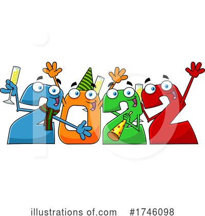 Royalty-Free (RF) New Year Clipart Illustration by Hit Toon - Stock Sample #1746098