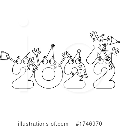Royalty-Free (RF) New Year Clipart Illustration by Hit Toon - Stock Sample #1746970