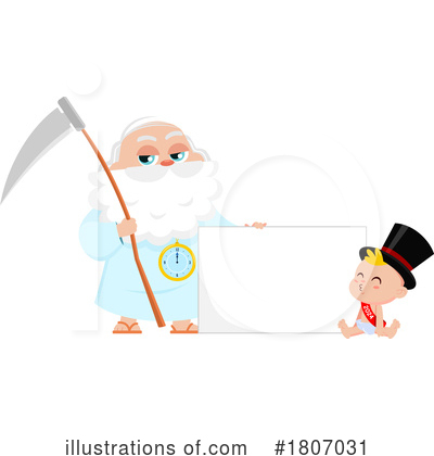 Father Time Clipart #1807031 by Hit Toon