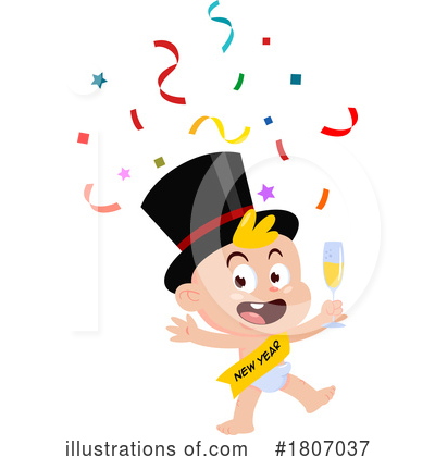 Royalty-Free (RF) New Year Clipart Illustration by Hit Toon - Stock Sample #1807037