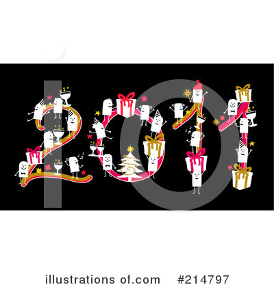 Royalty-Free (RF) New Year Clipart Illustration by NL shop - Stock Sample #214797