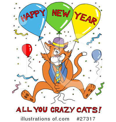 Happy New Year Clipart #27317 by LaffToon