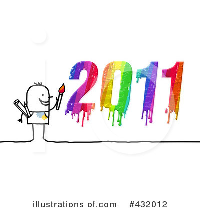 Royalty-Free (RF) New Year Clipart Illustration by NL shop - Stock Sample #432012