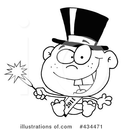 Royalty-Free (RF) New Year Clipart Illustration by Hit Toon - Stock Sample #434471