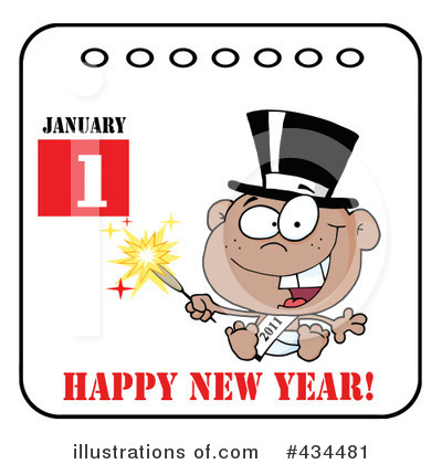 Royalty-Free (RF) New Year Clipart Illustration by Hit Toon - Stock Sample #434481