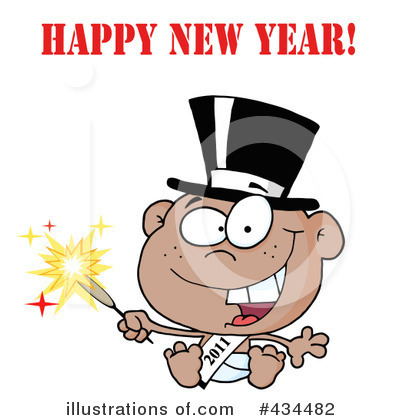 Royalty-Free (RF) New Year Clipart Illustration by Hit Toon - Stock Sample #434482