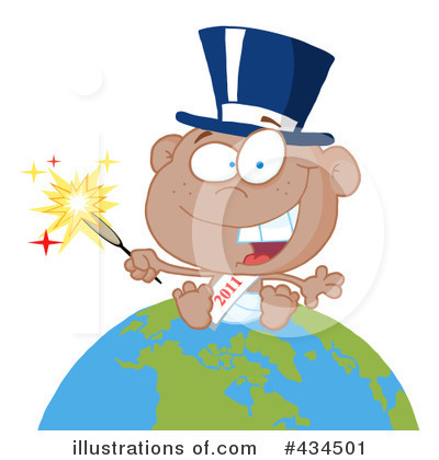 Royalty-Free (RF) New Year Clipart Illustration by Hit Toon - Stock Sample #434501