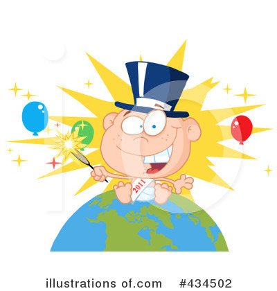 Royalty-Free (RF) New Year Clipart Illustration by Hit Toon - Stock Sample #434502
