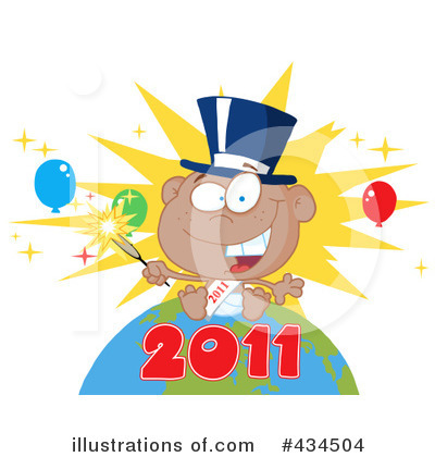 Royalty-Free (RF) New Year Clipart Illustration by Hit Toon - Stock Sample #434504