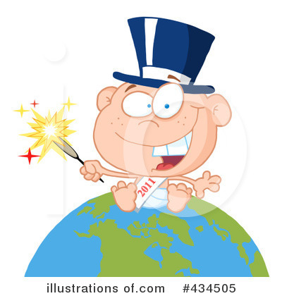 Royalty-Free (RF) New Year Clipart Illustration by Hit Toon - Stock Sample #434505