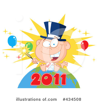 Royalty-Free (RF) New Year Clipart Illustration by Hit Toon - Stock Sample #434508