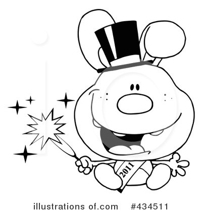 Royalty-Free (RF) New Year Clipart Illustration by Hit Toon - Stock Sample #434511