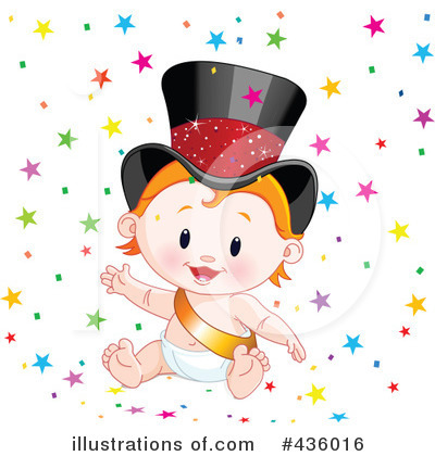 Royalty-Free (RF) New Year Clipart Illustration by Pushkin - Stock Sample #436016