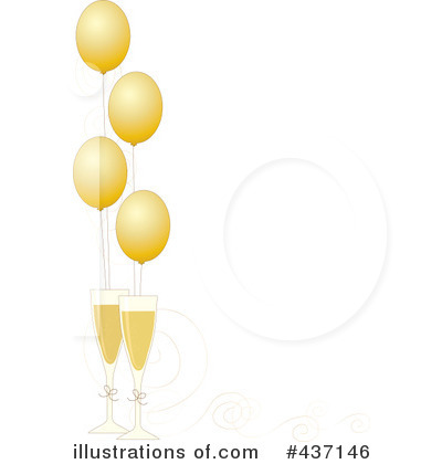 Royalty-Free (RF) New Year Clipart Illustration by Maria Bell - Stock Sample #437146