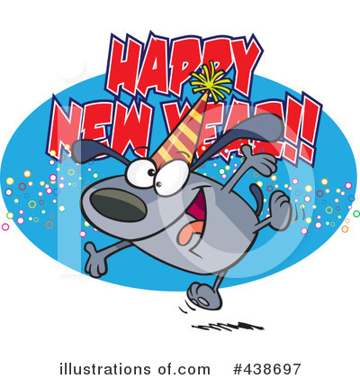 Royalty-Free (RF) New Year Clipart Illustration by toonaday - Stock Sample #438697