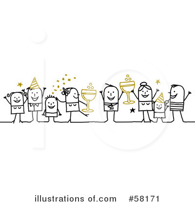 Royalty-Free (RF) New Year Clipart Illustration by NL shop - Stock Sample #58171