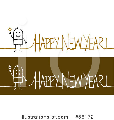 Royalty-Free (RF) New Year Clipart Illustration by NL shop - Stock Sample #58172