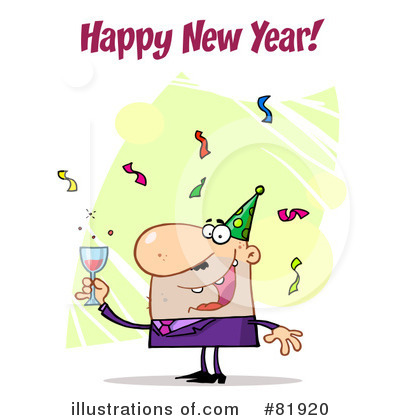 Royalty-Free (RF) New Year Clipart Illustration by Hit Toon - Stock Sample #81920