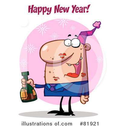 Royalty-Free (RF) New Year Clipart Illustration by Hit Toon - Stock Sample #81921