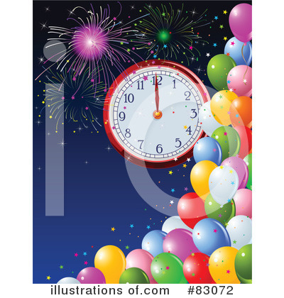 Royalty-Free (RF) New Year Clipart Illustration by Pushkin - Stock Sample #83072