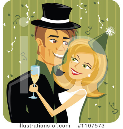 New Year Clipart #1107573 by Amanda Kate