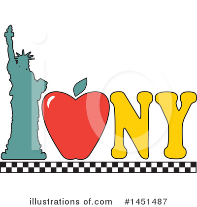 Statue Of Liberty Clipart #1451487 by Maria Bell