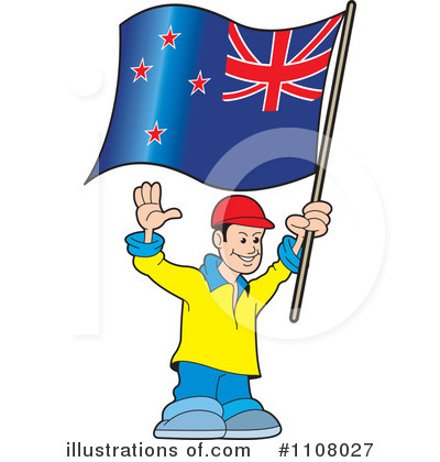 Royalty-Free (RF) New Zealand Clipart Illustration by Lal Perera - Stock Sample #1108027