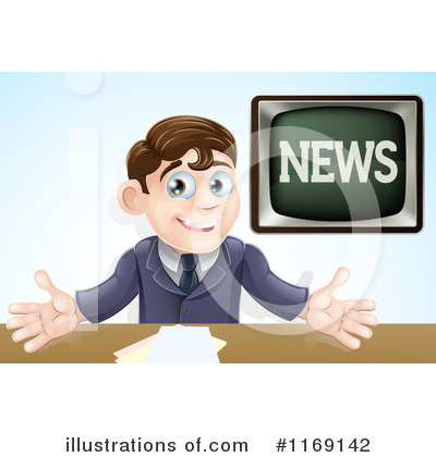 Royalty-Free (RF) News Anchor Clipart Illustration by AtStockIllustration - Stock Sample #1169142