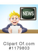 News Anchor Clipart #1179803 by AtStockIllustration