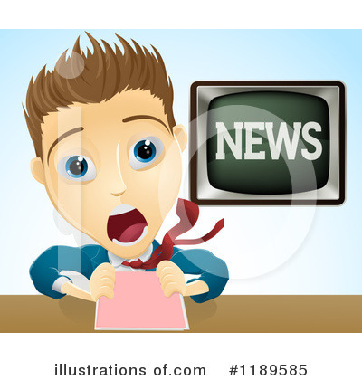 Royalty-Free (RF) News Anchor Clipart Illustration by AtStockIllustration - Stock Sample #1189585