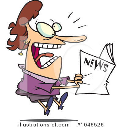 Royalty-Free (RF) News Clipart Illustration by toonaday - Stock Sample #1046526
