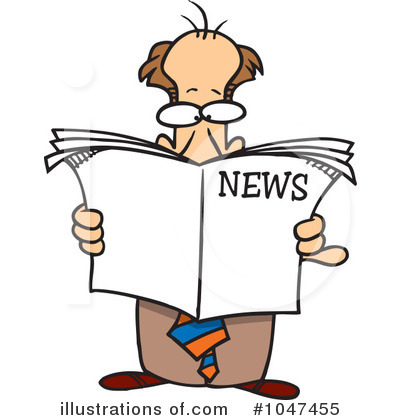 Royalty-Free (RF) News Clipart Illustration by toonaday - Stock Sample #1047455