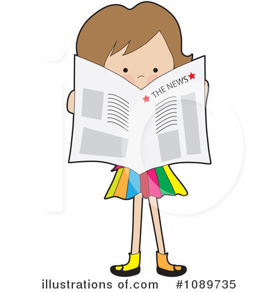 Royalty-Free (RF) News Clipart Illustration by Maria Bell - Stock Sample #1089735