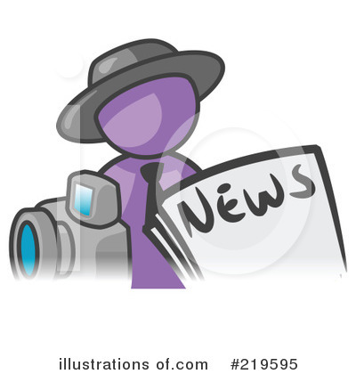 Purple Man Clipart #219595 by Leo Blanchette
