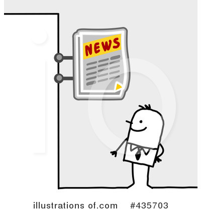 Royalty-Free (RF) News Clipart Illustration by NL shop - Stock Sample #435703
