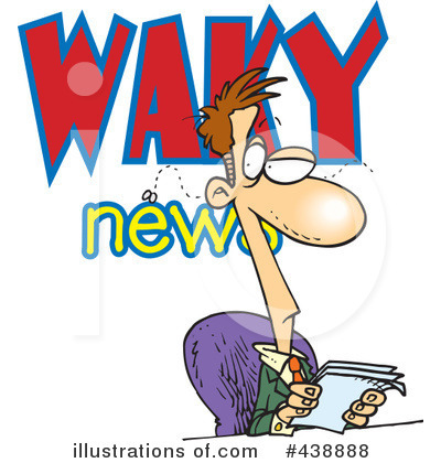 Royalty-Free (RF) News Clipart Illustration by toonaday - Stock Sample #438888