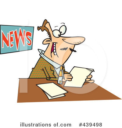 Royalty-Free (RF) News Clipart Illustration by toonaday - Stock Sample #439498