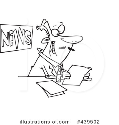 Royalty-Free (RF) News Clipart Illustration by toonaday - Stock Sample #439502