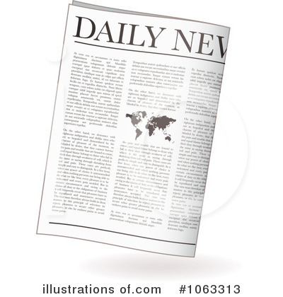Royalty-Free (RF) Newspaper Clipart Illustration by michaeltravers - Stock Sample #1063313